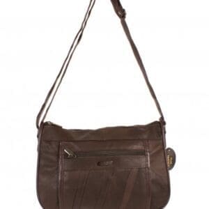 Lorenz Leður Dökk brún Stærð H 25 cm B 30 cm Þ 10 cm