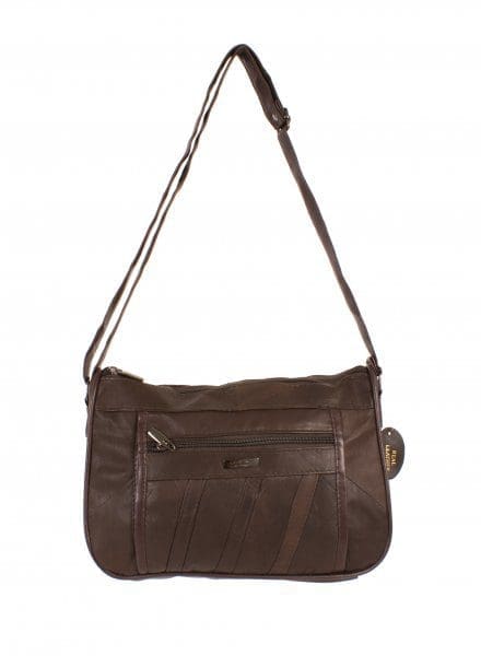 Lorenz Leður Dökk brún Stærð H 25 cm B 30 cm Þ 10 cm