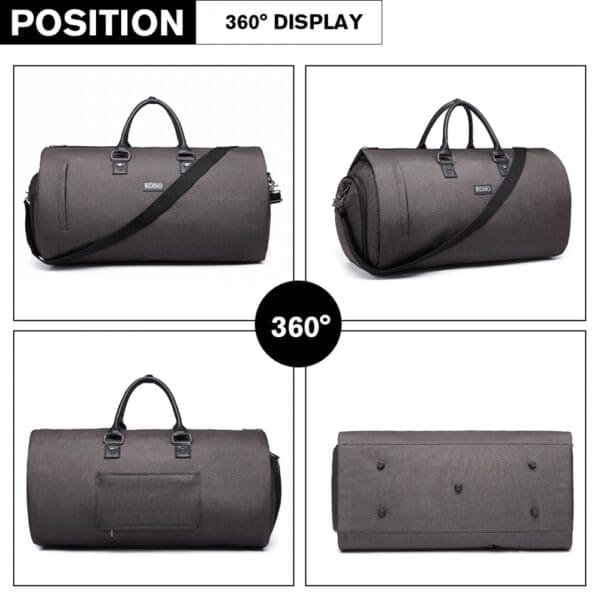 TRAVEL SUIT DUFFEL BAG GRÁ - Image 4