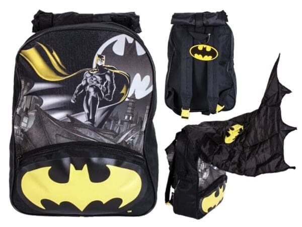 Leikskólatöskur BATMAN taska með hettu og sjali