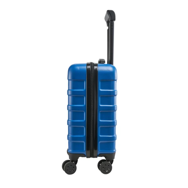 ANODE 30L 45X36X20CM Blá Viltu forðast auka handfarangursgjöld hjá easyJet  Anode 30L á fjórum hjólum er fullkomin stærð sem passar auðveldlega undir sætið og sparar þér að borga aukagjöld. Stærð 45 x 36 x 20 cm og létt 2.2 kg, Anode er úr ABS efni og er með sterkum 8 mm rennilás.Létt tveggja þrepa handfangið nær upp í 1.02 cm. .