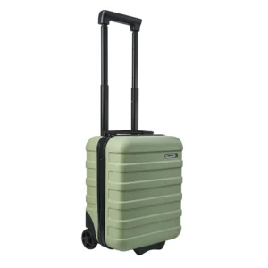 ANODE 24L 40x 30x 20 Viltu forðast auka handfarangursgjöld hjá Play eða Wizz Air? Anode 24L á tveimur hjólum er fullkomin stærð sem passar auðveldlega undir sætið og sparar þér að borga aukagjöld. Stærð 40x30x20cm og létt 1,9 kg, Anode er úr ABS efni og er með sterkum 8 mm rennilás.Létt tveggja þrepa handfangið nær upp í 95 cm.