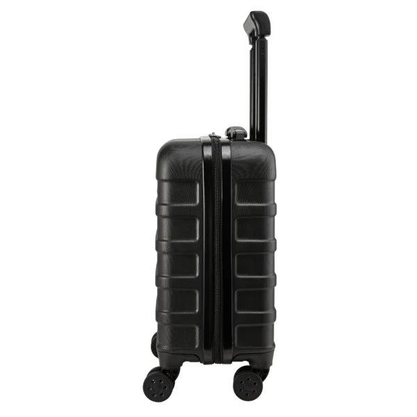 ANODE 30L 45X36X20CM Black Viltu forðast auka handfarangursgjöld hjá easyJet  Anode 30L á fjórum hjólum er fullkomin stærð sem passar auðveldlega undir sætið og sparar þér að borga aukagjöld. Stærð 45 x 36 x 20 cm og létt 2.2 kg, Anode er úr ABS efni og er með sterkum 8 mm rennilás.Létt tveggja þrepa handfangið nær upp í 1.02 cm.
