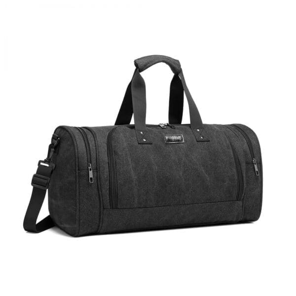 KONO CANVAS BARREL DUFFLE Svartur