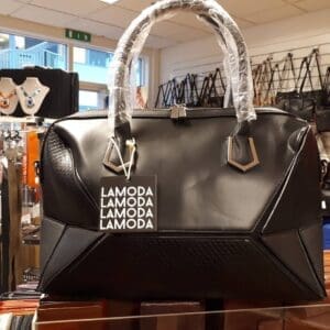 Handtaska LAMODA Svört Stærð H 24 cm B 42 cm Þ 20 cm