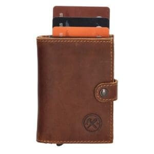 Micmacbags Leður Porto RFDI Safety Wallet Coníak