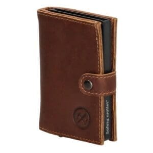 Micmacbags Leður Porto RFDI Safety Wallet Coníak