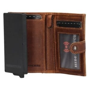 Micmacbags Leður Porto RFDI Safety Wallet Coníak