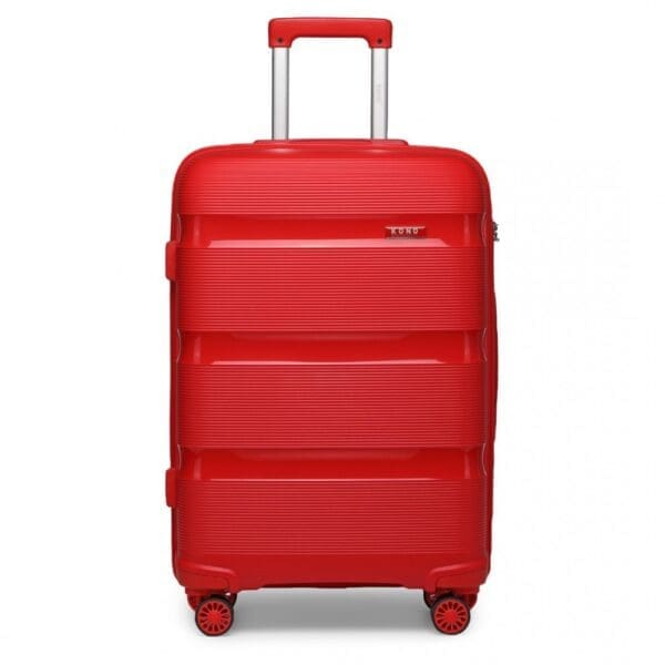 Ferðataska KONO BRIGHT HARD SHELL PP 65cm Rauð - Image 11