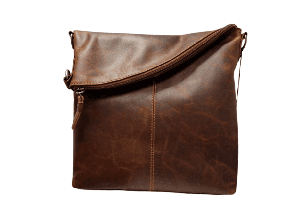 PAVINI Leðurtaska Brún Crossbody - Image 2
