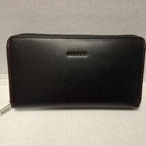 MANAGE SEÐLAVESKI RFID VÖRN SVART MEÐ RAUÐUM SAUM