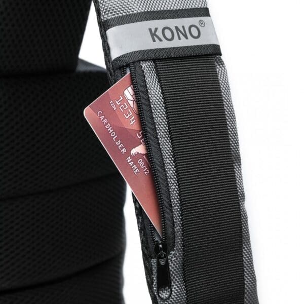 KONO Smart Sling brjóstpoki með USB hleðslutengi - Image 7