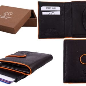 Premiere Leather LONDON Svart og Orange