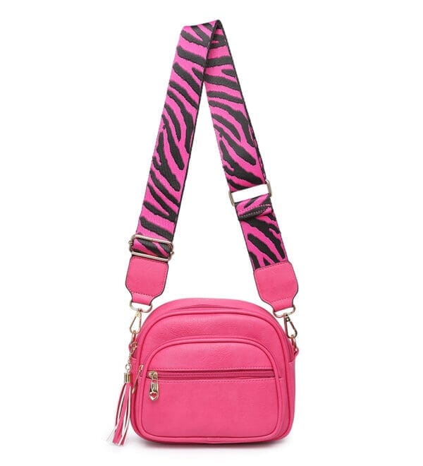 Moda Hliðartaska Fuxia