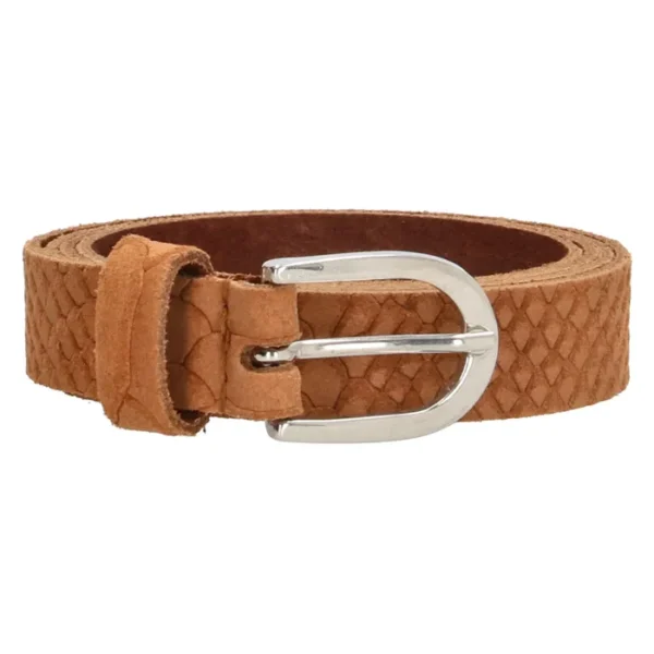 Hide & Stitches El Paso Dömu Leðurbelti Cognac 105