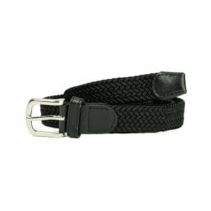 Belti Teygjanlegt Svart Breidd 2.2 cm Lengd 90 cm