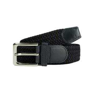Belti Teygjanlegt Svart Breidd 3.2 cm Lengd 105