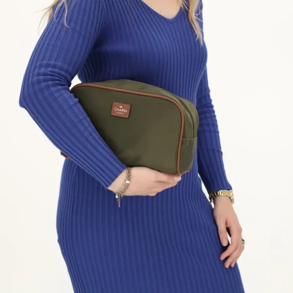 Charm London Buckingham snyrtitaska Olive - Image 2