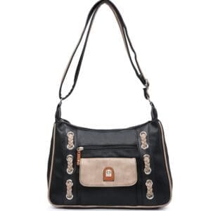 MODA HANDBAG SVÖRT OG BRÚN