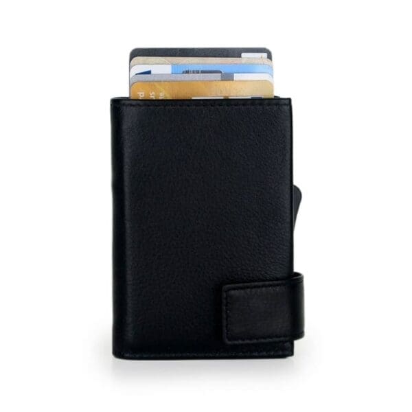 SecWal Leður RFID Kortaveski Svart XL 8-10 kort - Image 3
