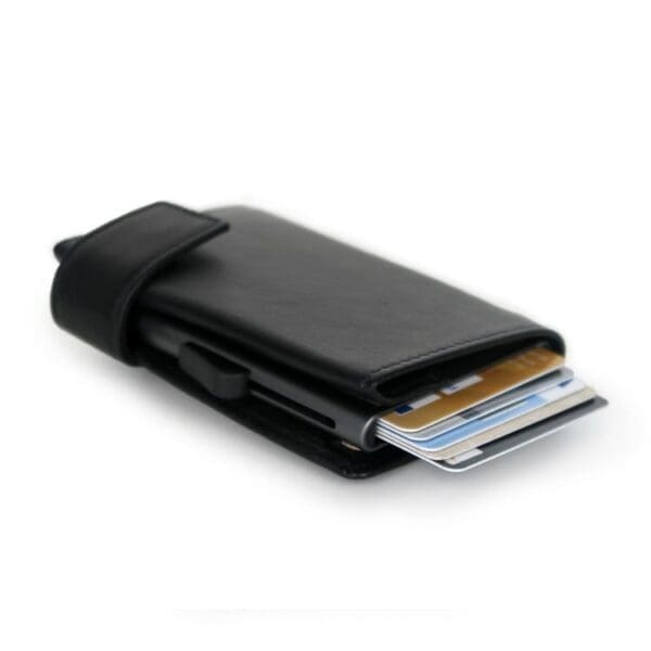 SecWal Leður RFID Kortaveski Svart XL 8-10 kort - Image 5