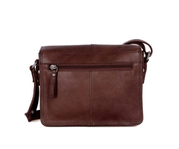 Spikes & Sparrow Leður Cross Body – Alaska – Dökk Brún - Image 3