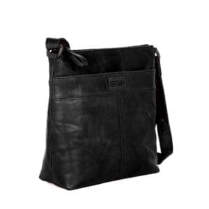 Spikes & Sparrow Leather Cross body  Deborah  Black