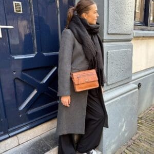 Spikes & Sparrow Leður Cross Body – Alaska –Brandy Cognac