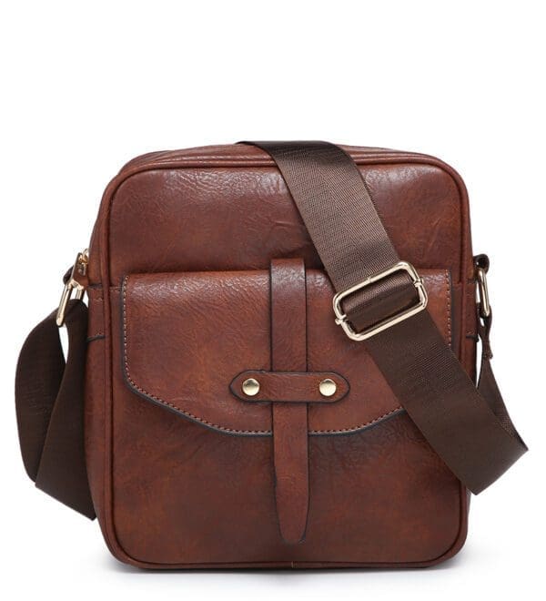 Moda Handbag Hliðartaska Kaffi Brún