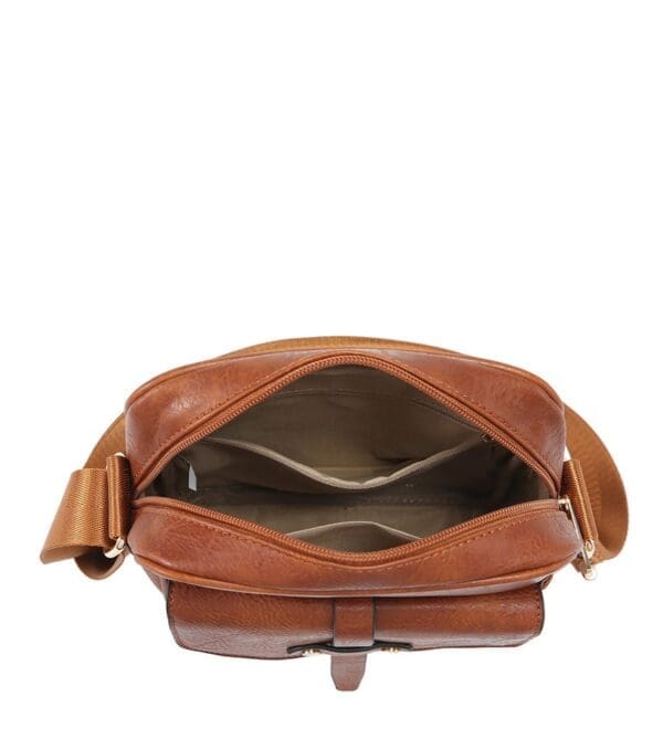 Moda Handbag Hliðartaska Brún - Image 4
