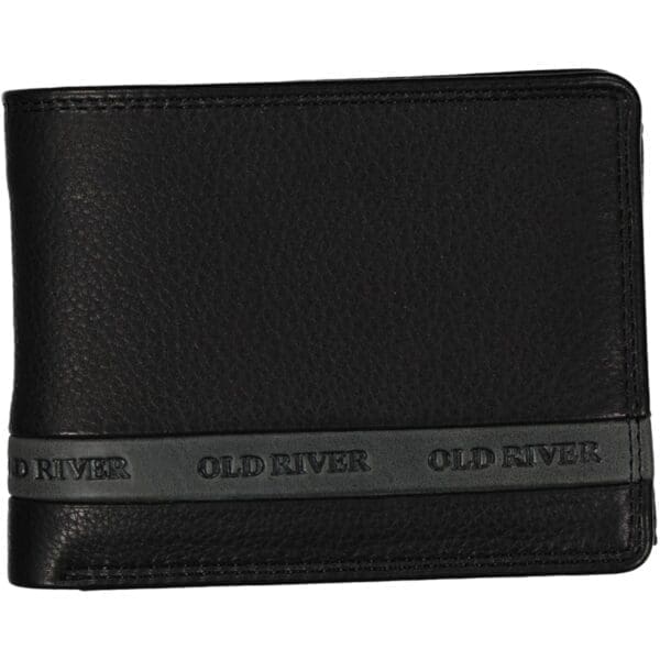 Leður Seðlaveski Svart  RFID Vörn Svart