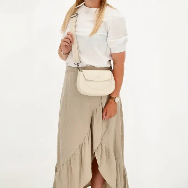 Charm London Montmartre crossbody taska Cream