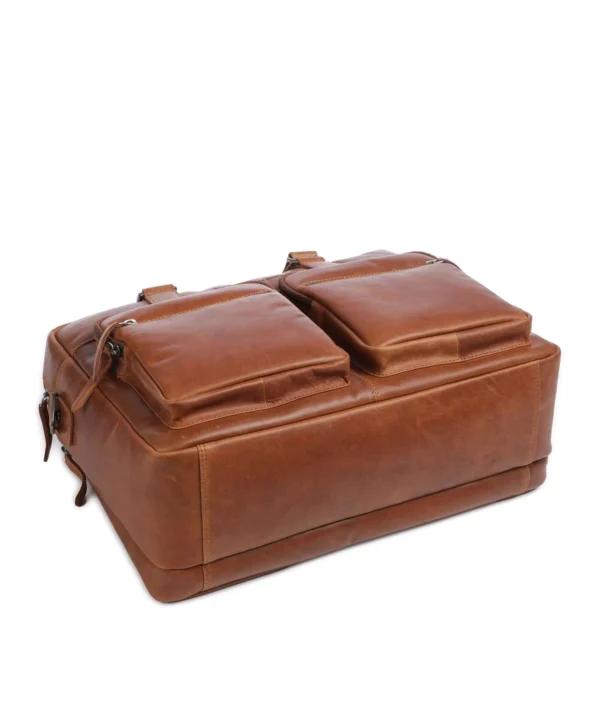 The Chesterfield  Misha 17″ Tölvutaska Coníak - Image 6