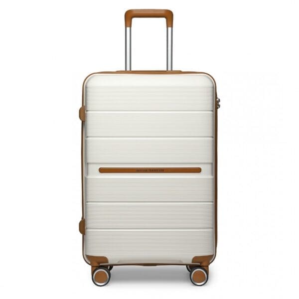 Ferðataska  BRITISH TRAVELLER 76cm Cream 28" - Image 2