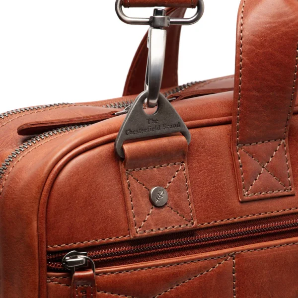 The Chesterfield Iseo 15″ Tölvutaska Coníak - Image 5