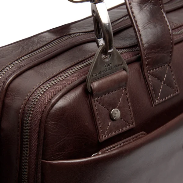 The Chesterfield Iseo 15″ Tölvutaska Brún - Image 5