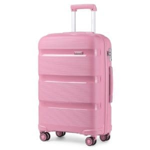Ferðataska KONO BRIGHT HARD SHELL PP 65cm Bleik
